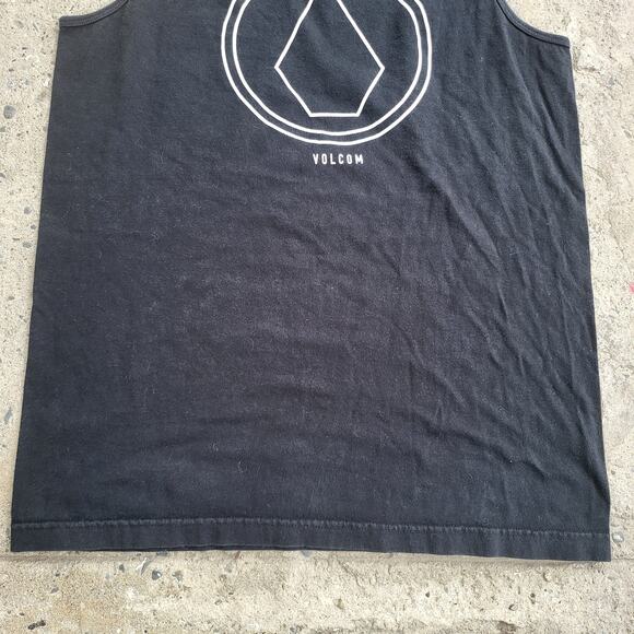 Volcom Summer Tank Top Shirt Mens M Black Gym Workout Outdoor Beach Vacation - Picture 3 of 9